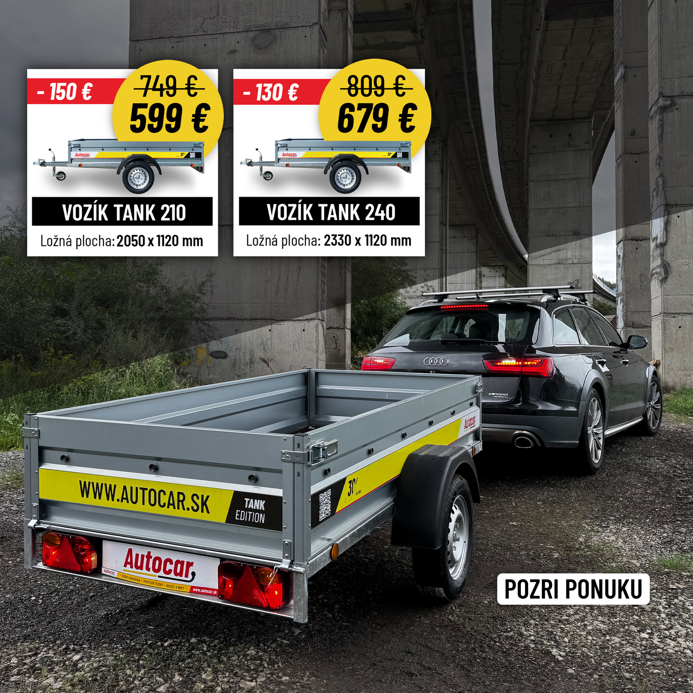 super cena prívesov